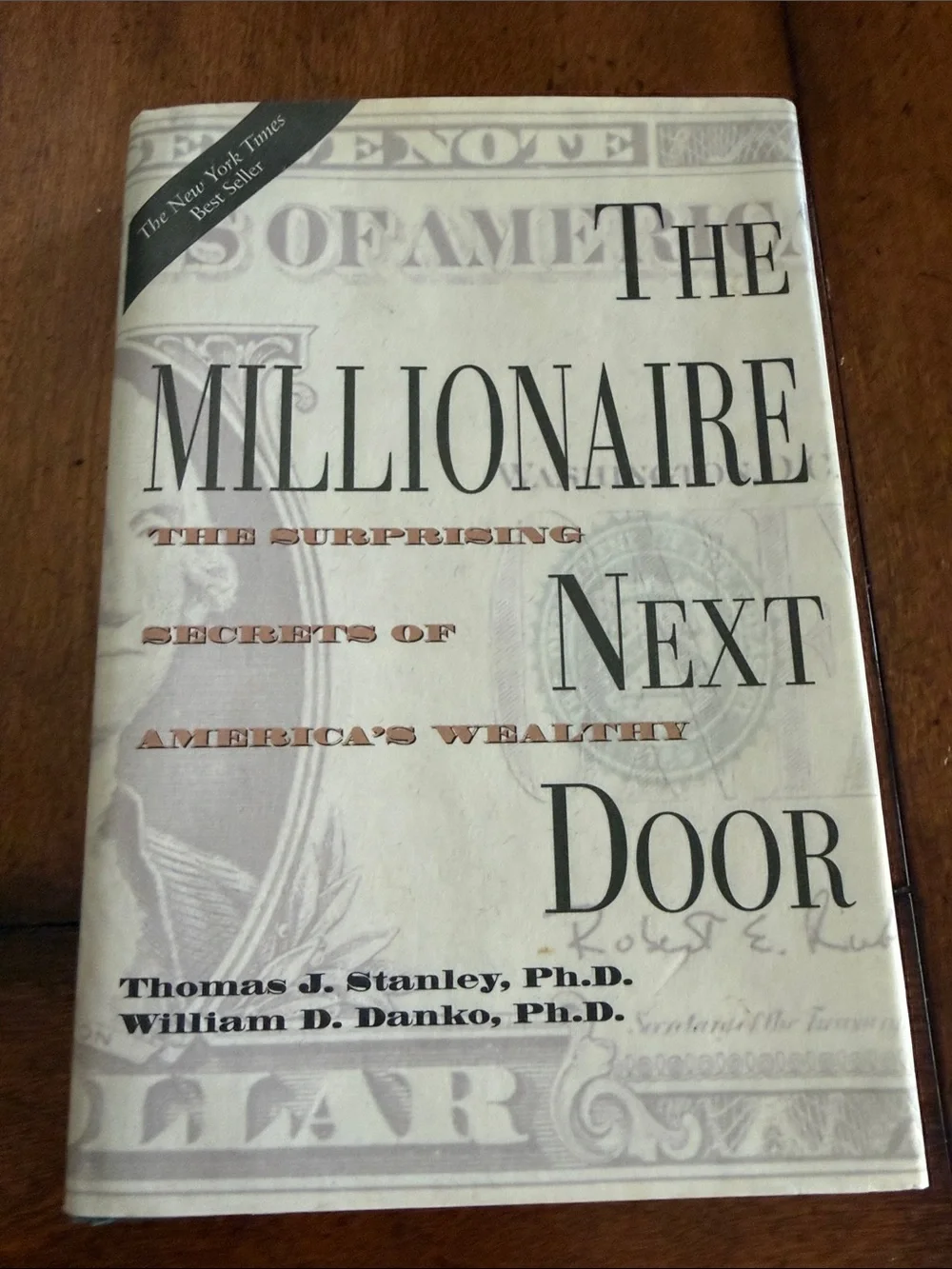 The Millionaire Next Door Hardcover Book - Beige & Black Cover